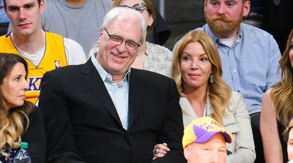 Jeanie Buss, The President Of The Los Angeles Lakers, And Comedian Jay ...