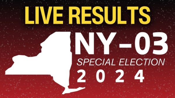 LIVE: Special Election Results in NY-03 (Replacing George Santos)