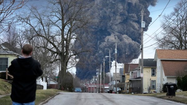 Biden’s visit to site of train derailment in Ohio comes more than a year after toxic disaster