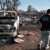 Texas firefighters battle flames stoked by strong winds as warnings are issued across the region