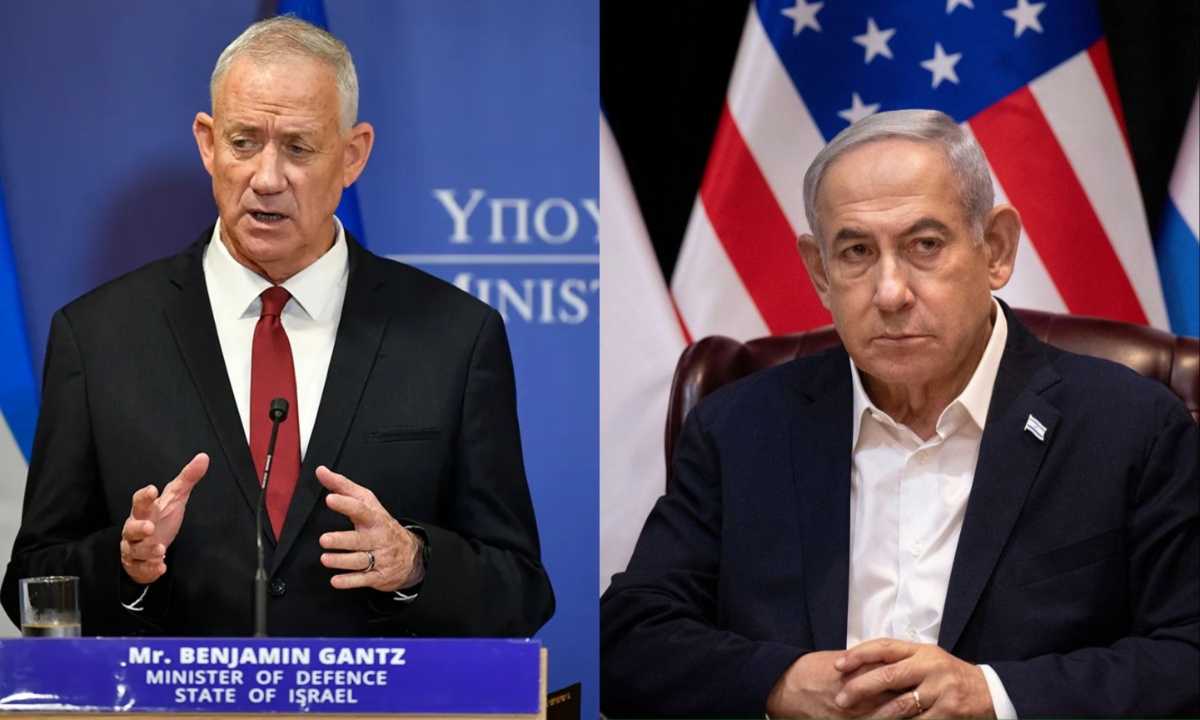 Benny Gantz and Benjamin Netanyahu