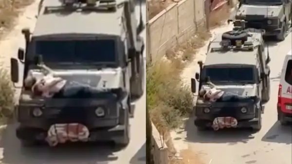 Israeli Military Criticized for Tying Injured Palestinian Man to Vehicle in West Bank Operation