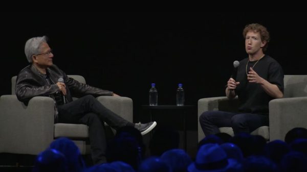 Mark Zuckerberg reveals frustration and candid emotions about platform restrictions during live stream with NVIDIA CEO.