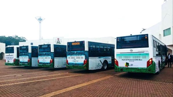 Tinubu Commissions Hybrid CNG Buses to Boost Sustainable Transportation in Nigeria