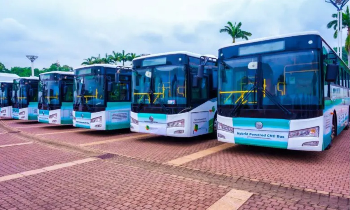 Tinubu Commissions Hybrid CNG Buses to Boost Sustainable Transportation in Nigeria