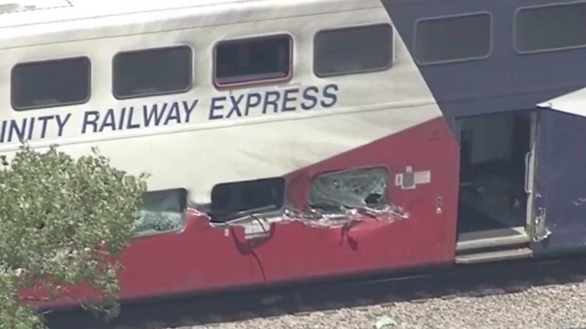 Trinity Express Train Collides with Truck and Trailer in Fort Worth, Texas