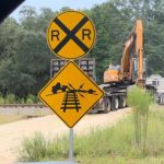 Train Collides with Excavator in South Carolina After Truck Becomes Stuck on Railroad Tracks