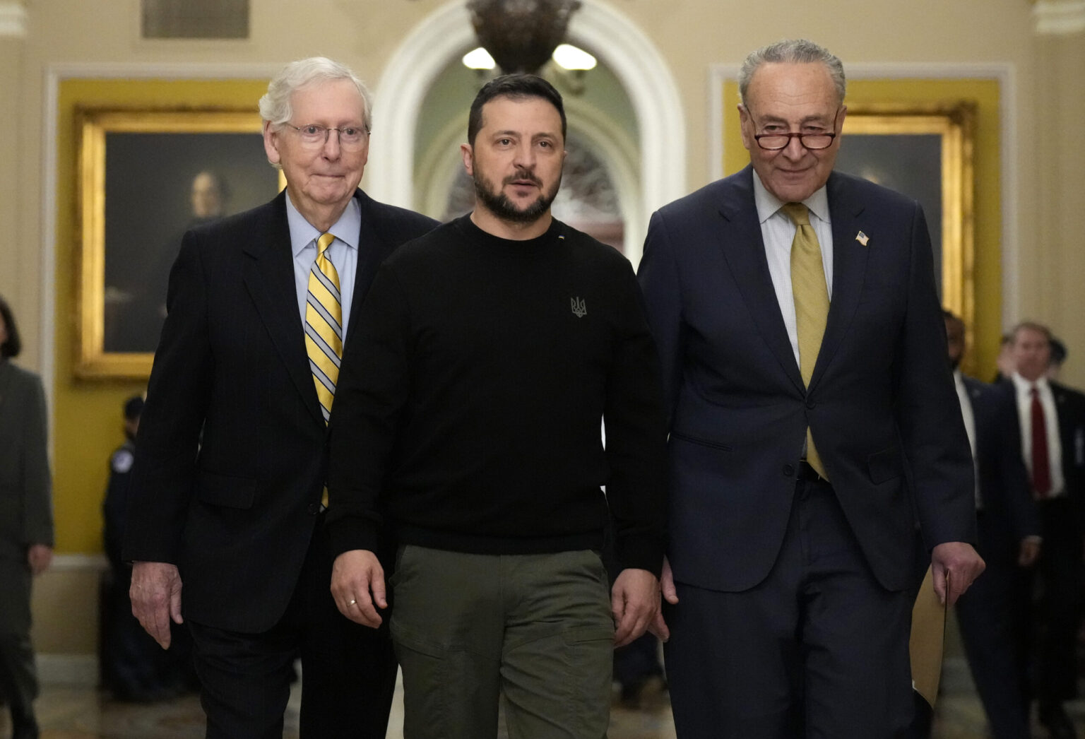 Zelenskyy Meets Bipartisan Senate Leaders Amid Scrutiny to Secure Continued Support for Ukraine's Defense Efforts