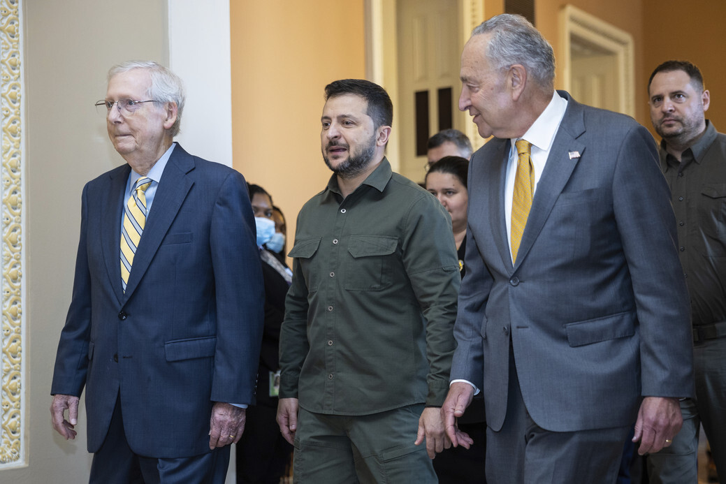 Zelenskyy Meets Bipartisan Senate Leaders Amid Scrutiny to Secure Continued Support for Ukraine's Defense Efforts