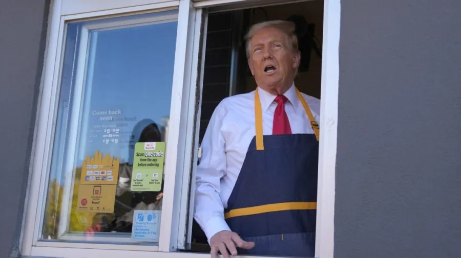 Donald Trump Works at McDonald's in Pennsylvania to Connect with Voters and Launches 'MAGADonald's' Merchandise