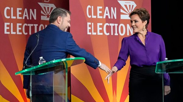 Kari Lake and Ruben Gallego Clash in Arizona Senate Debate Over Immigration, Abortion, and Tax Policies