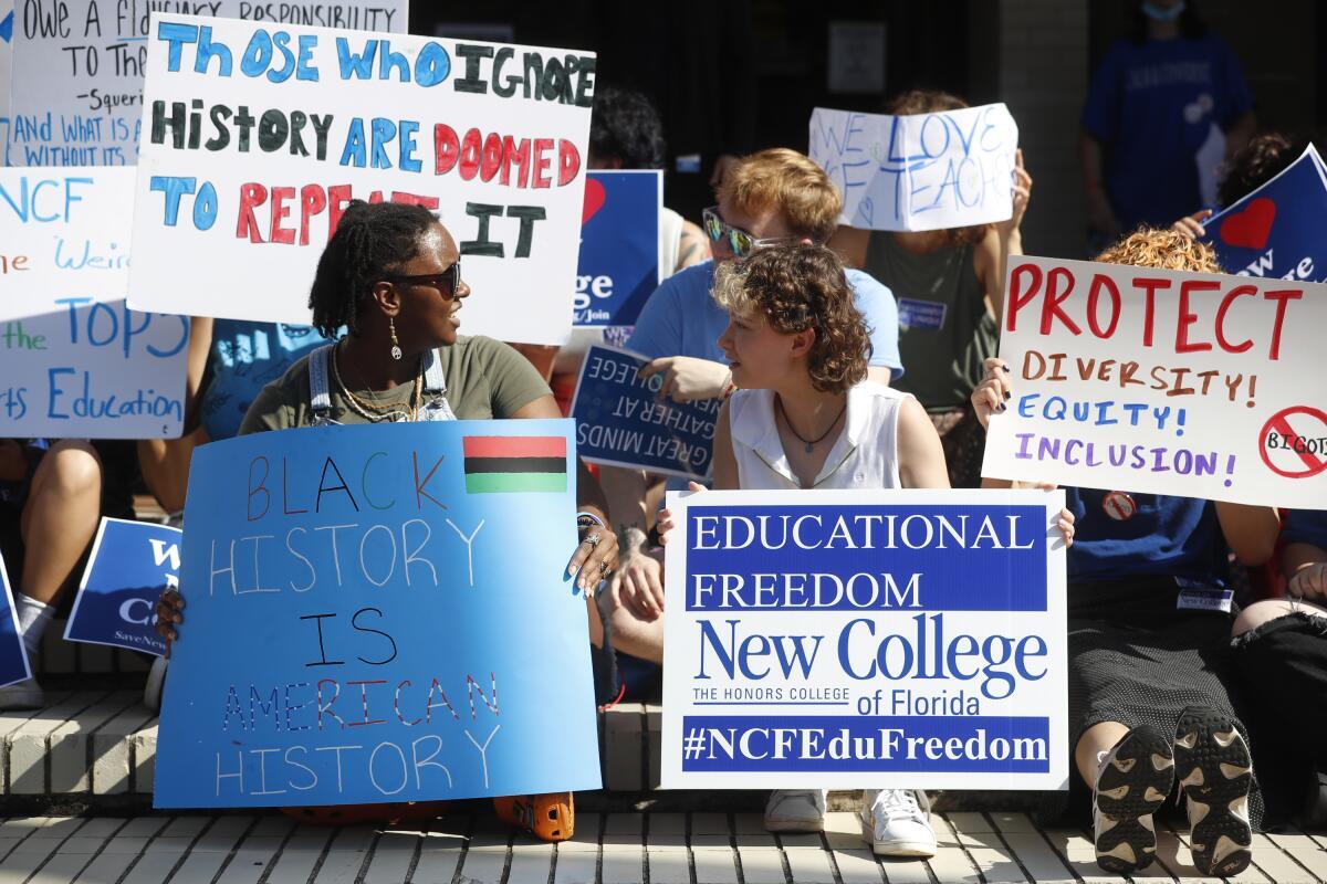 New College of Florida's Ideological Shift Sparks Protests Amid DeSantis-Led Conservative Overhaul