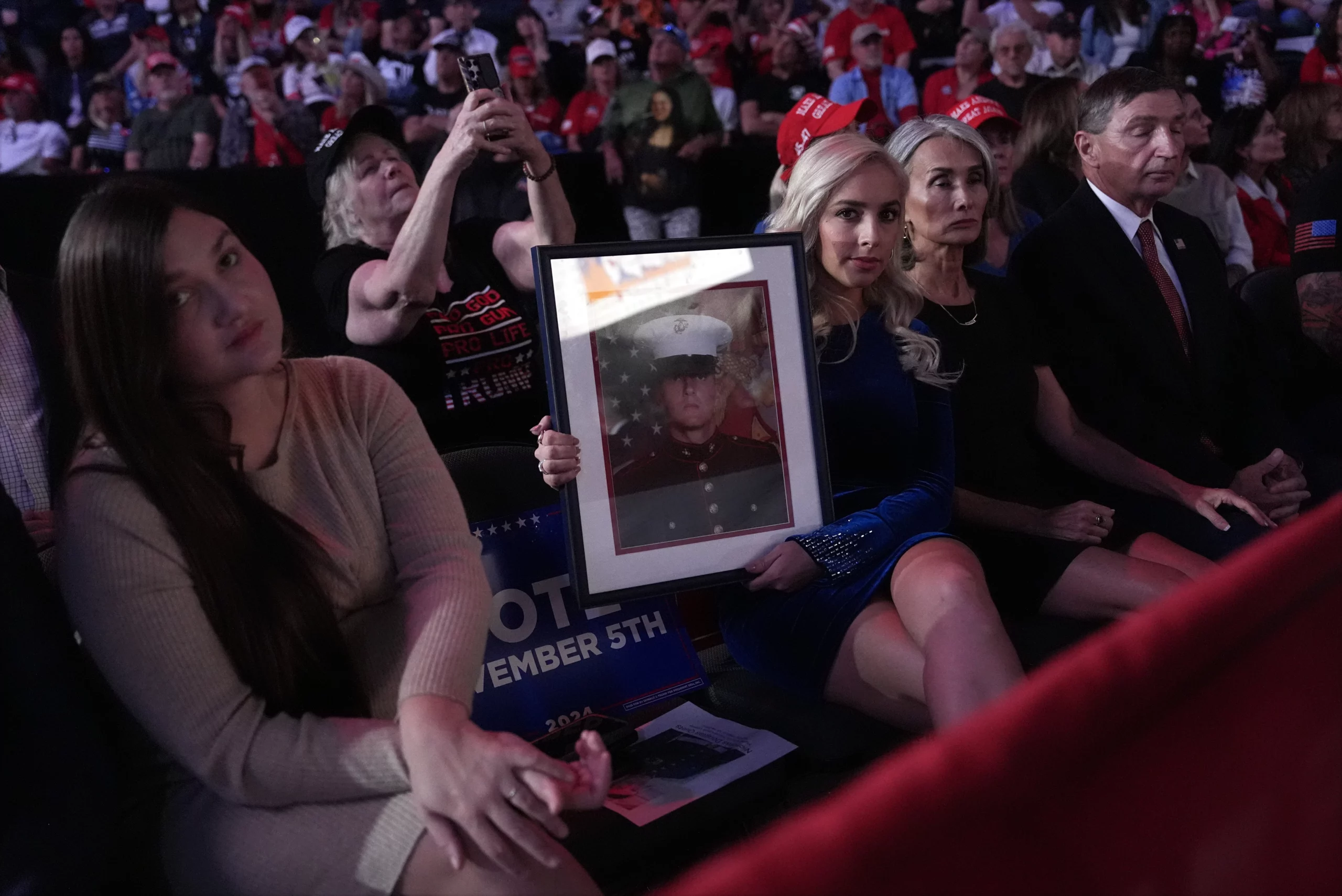 Trump Honors Marine Veteran Nicholas Quets’ Family, Addressing Cartel Violence at Nevada Rally