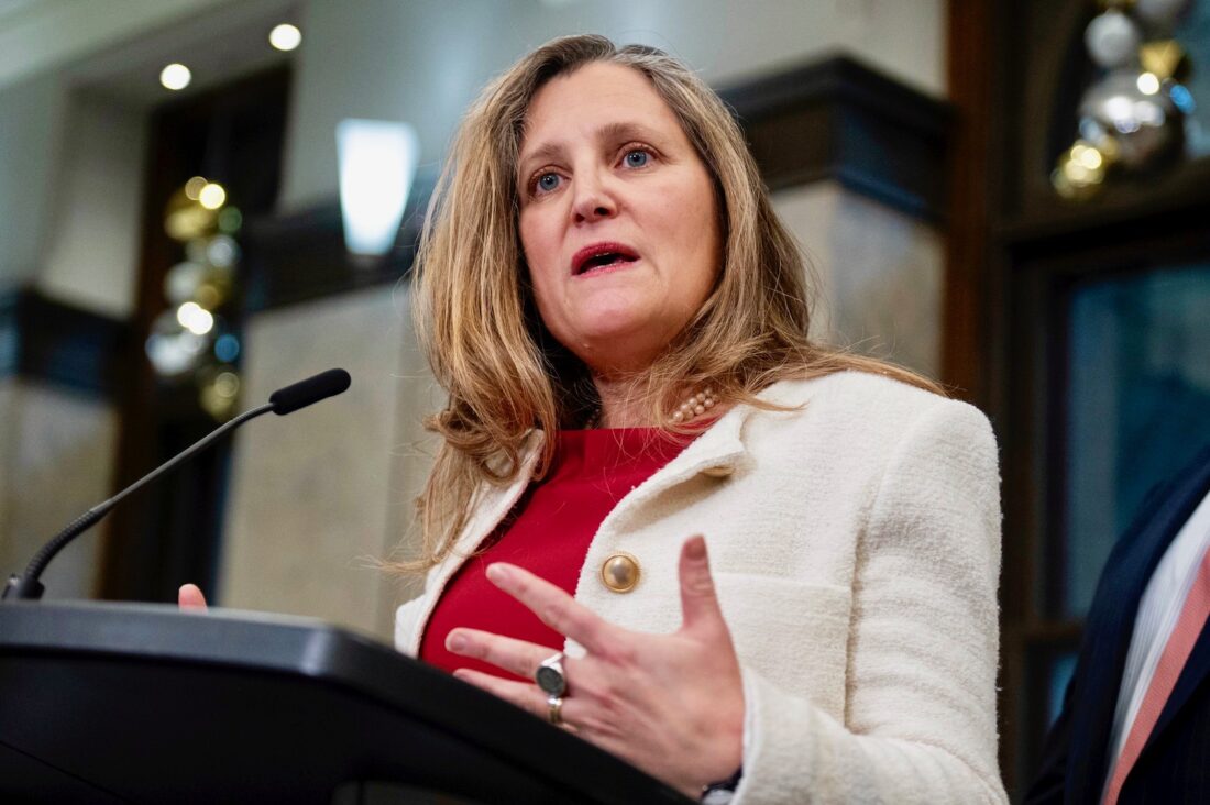 Justin Trudeau Faces Leadership Crisis After Chrystia Freeland Resigns as Finance Minister